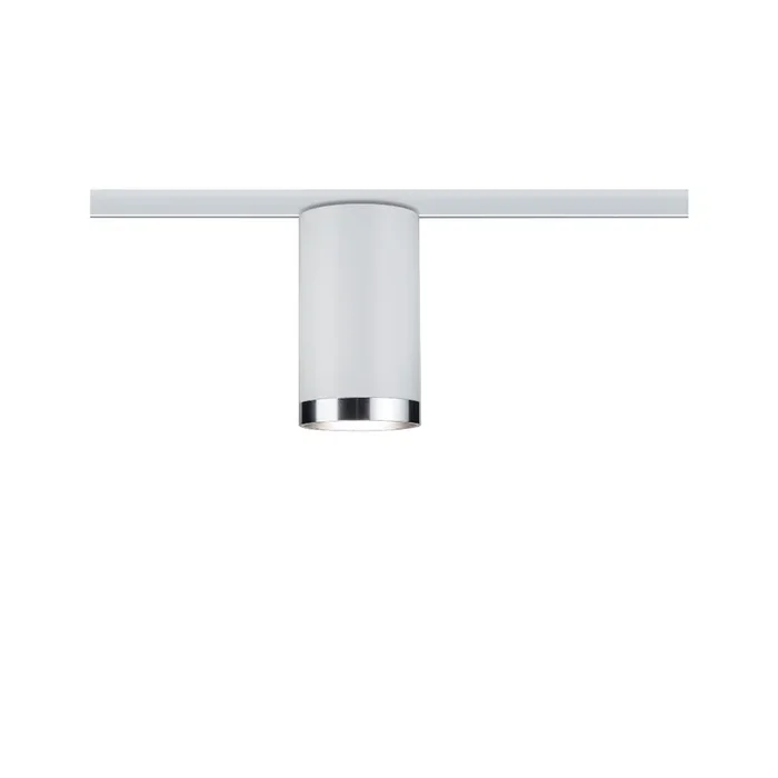 1-Phasen Schienenspot URAIL TUBE, 230V, GU10 max. 10W, Metall / Kunststoff, Wei� / Chrom