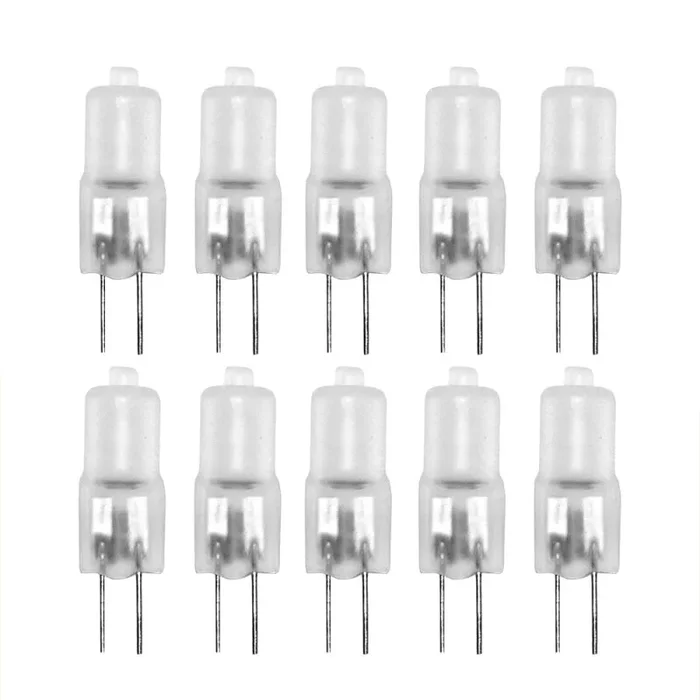 10 x G4 Halogen Stiftsockellampe 20W 12V MATT Halogenlampe warmweiß dimmbar