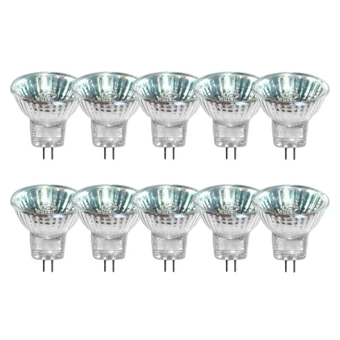 10 x Halogen Reflektor Leuchtmittel 20W GU4 12V MR11 warmweiß dimmbar Flood 30°