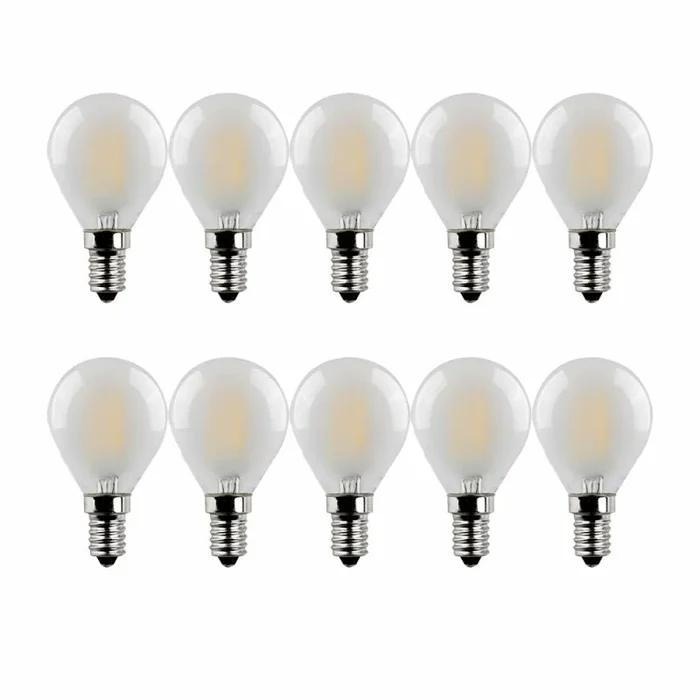 10 x Merkur LED Filament Tropfen 4W = 36W E14 matt 390lm warmweiß 2700K DIMMBAR