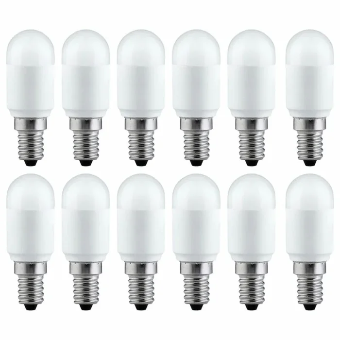 12 x LED Leuchtmittel Röhre T25 3W = 25W E14 matt 250lm warmweiß 2700K