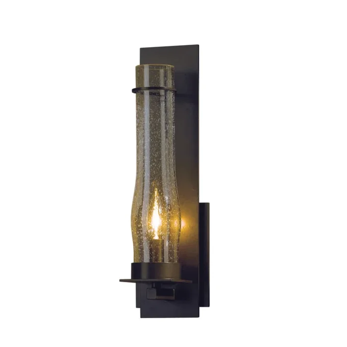 20-4255 Hubbardton Forge New Town Lg. Dir. Wire Sconce w/ Water Glass