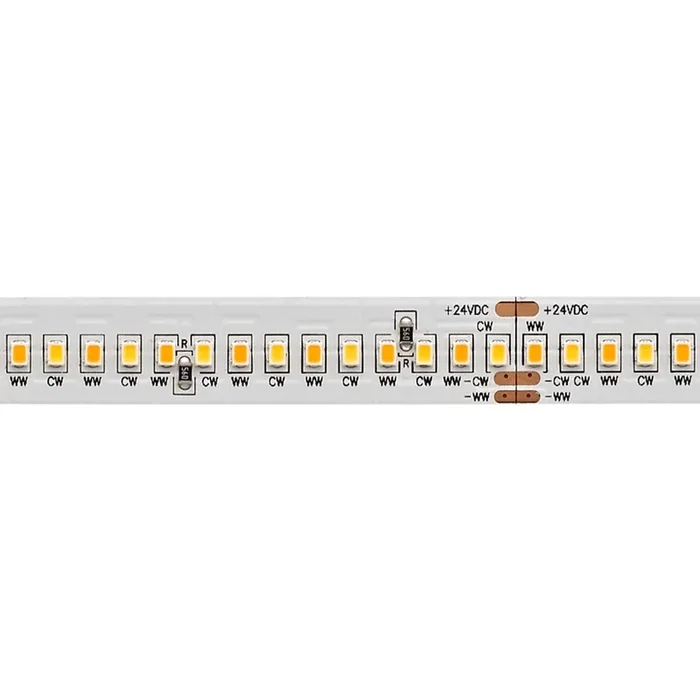 20W/m TW LED-Streifen 4000-2100K 5m 288LED/m IP20 24V 2139lm, Tunable White LED-Lichtstreifen