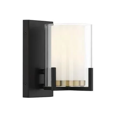 3 Lamps Avenna Vanity Light – Modern Gold – Clear Glass – 23.6in. Wide