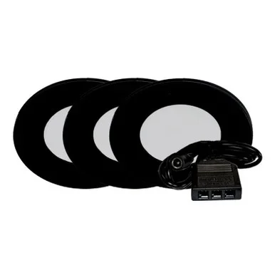 3-Pack Kit Slim Puck Light (PL12-3KIT-50K-BK)