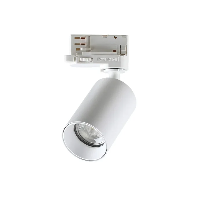 3-Phasen Schienenstrahler BYTE TRACK, inkl. GU10 LED 7W 3000K 540lm 50� CRi>90 (schaltbar), dreh- und neigbar, wei�