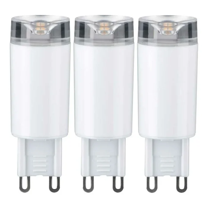 3 x Paulmann LED Leuchtmittel Stiftsockel 2,4W = 21W G9 230V warmweiß 2700K