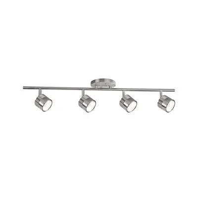 4 Lamps Norah Vanity Light – Vintage Brass – Opal Ribbed Glass – 32in. Wide