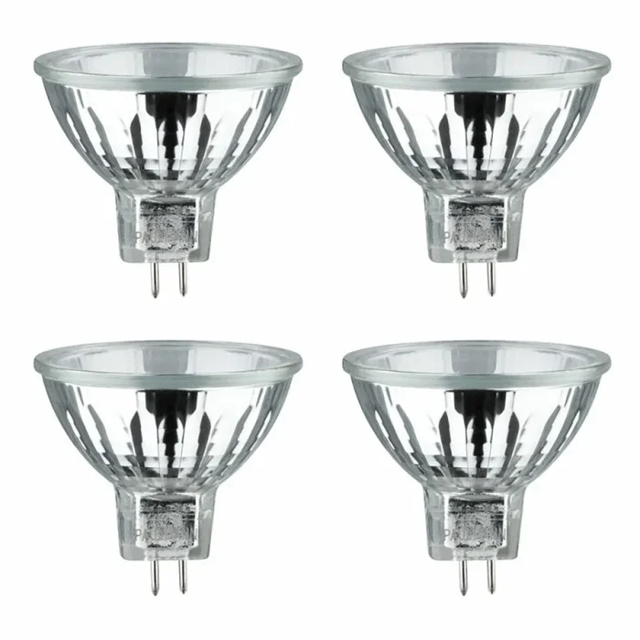 4 x Halogen MR16 Reflektor 50W GU5.3 12V klar 680lm warmweiß 2900K dimmbar