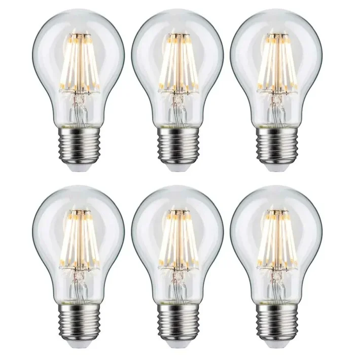 6 x Paulmann LED Filament Retro AGL Birnenform 7,5W = 60W E27 klar warmweiß 2700K