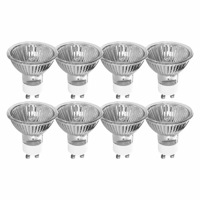 8 x Tesco Halogen Reflektor 50W GU10 220-240V warmweiß 2700K dimmbar 2000h 35°