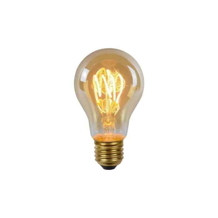 A60 Glühfadenlampe Ø 6 cm LED Dim. E27 1×4,9W 2200K Amber