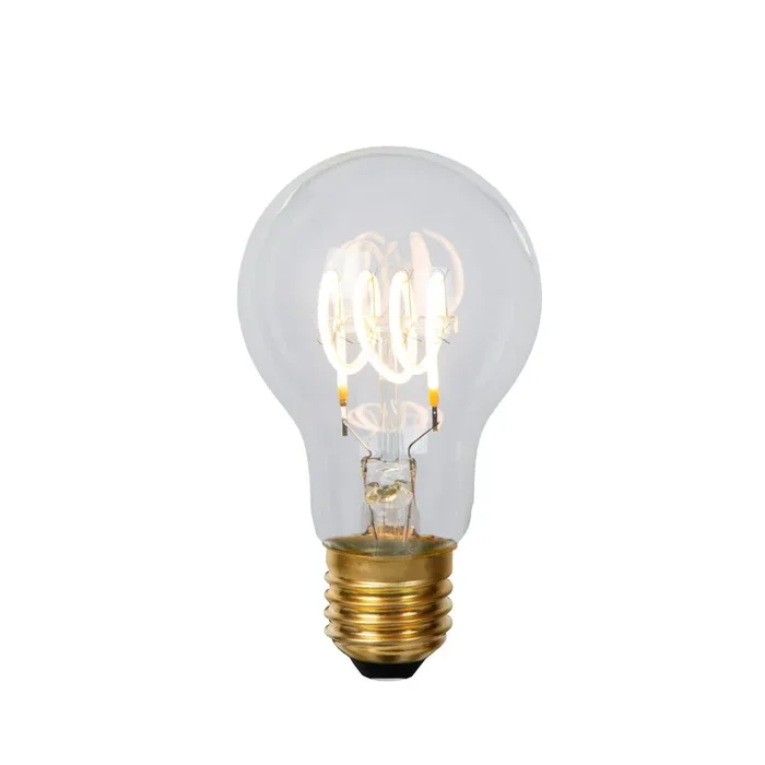 A60 Glühfadenlampe Ø 6 cm LED Dim. E27 1×4,9W 2700K Transparent