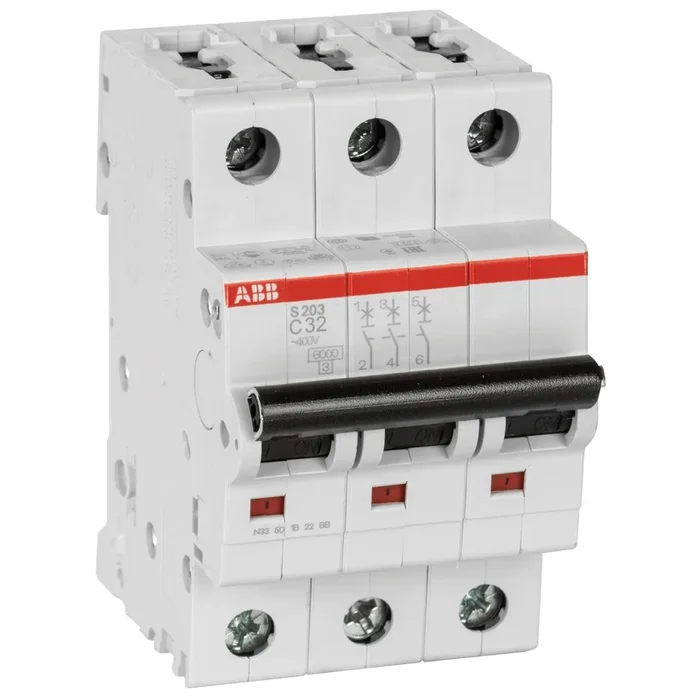 ABB Leitungsschutzschalter S203-C32 C32A 3polig 6kA