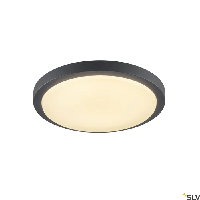 AINOS, Deckenleuchte, LED, 3000 K, rund, anthrazit, mit Sensor