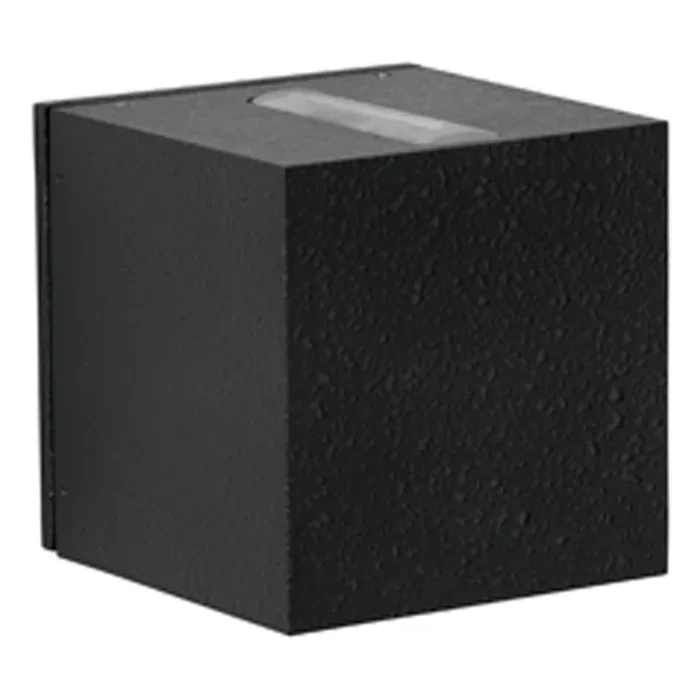 Albert – Quadratische LED-Wandleuchte Zenn 10,5 cm – schwarz