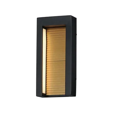 Alcove LED Outdoor Wall Sconce (E30104-BKGLD)