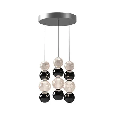 Alora Onyx LED Pendant in Polished Nickel – MP321803PN
