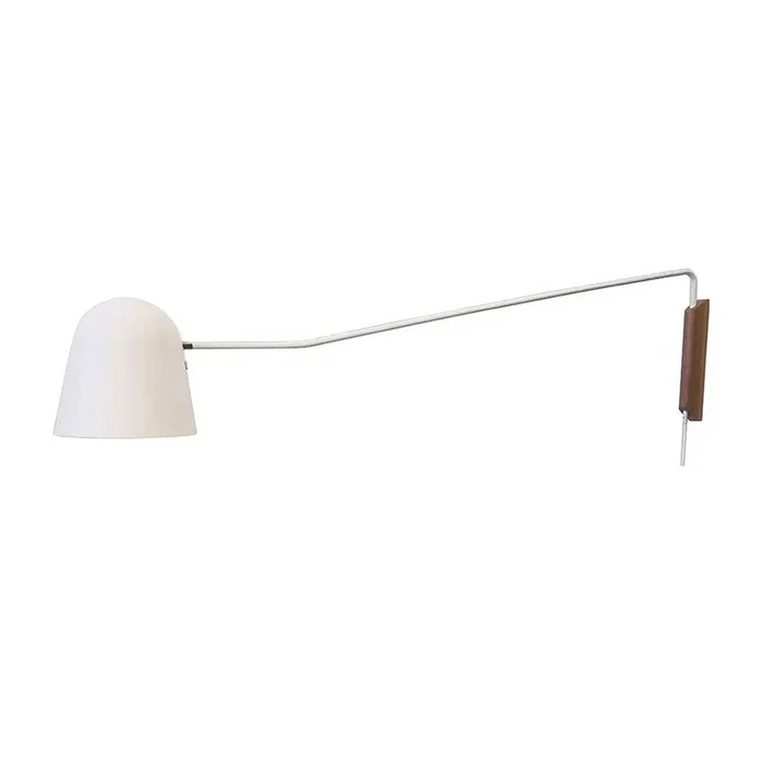 Artdelight – Leselampe Sensa weiß mit Holz