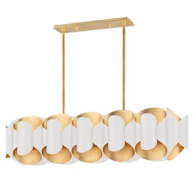 Banks 12 Light Island Pendant (8546-GL/WH)