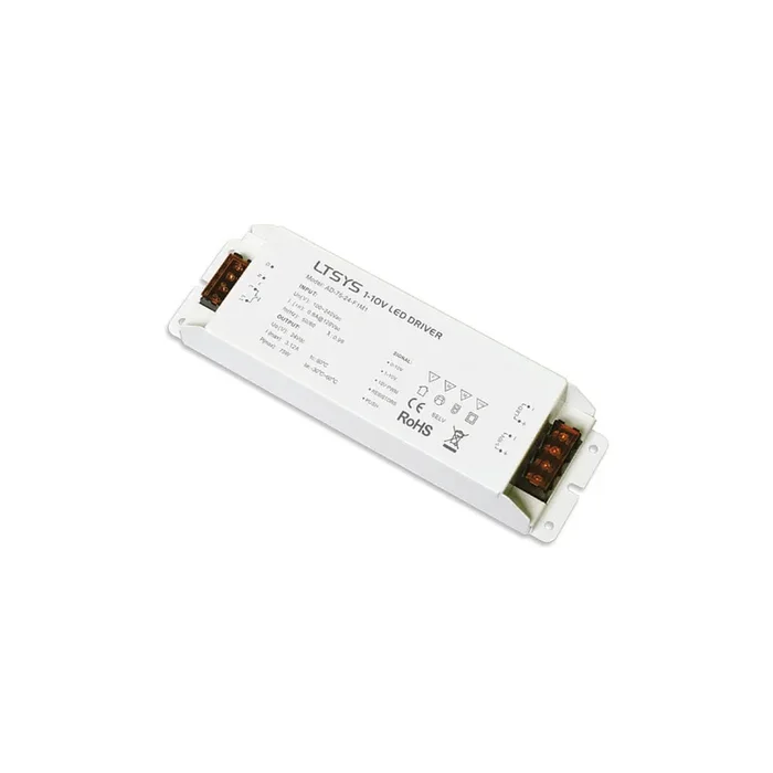 Betriebsger�t f�r 24 Vdc LED Strips, IP20, 1-10V / Push-dimmbar, 75W