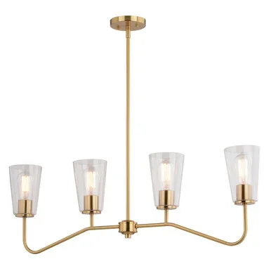 Beverly Four Light Linear Chandelier (H0287)