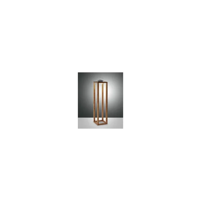 Blend Akku Leuchte Massivholz LED, 1x3W, Metall und Holz, Walnussfarben