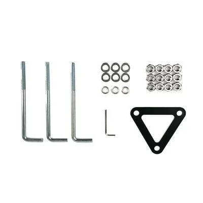 Bollard Round Replacement Anchor Bolts & Mounting Plate2612255