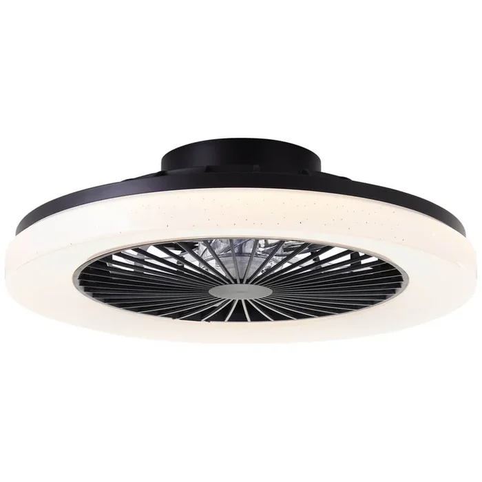 Brilliant – Deckenventilator Siano mit Lampe – schwarz