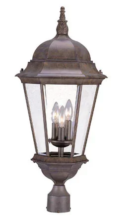 Bryn Mawr Three Light Post Mount (5027BW)