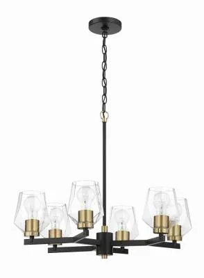 Camellia Wall Sconce – Polished Nickel – Clear Glass – 6.75in. Extension – E26 Medium Base