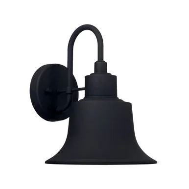 Capital Lighting Brock One Light Outdoor Wall Lantern in Black – 926311BK