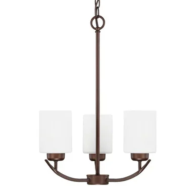 Capital Lighting Dixon Three Light Chandelier in Bronze – 415231BZ-338