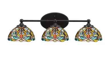 Capri Three Light Bathroom Lighting (5913-MB-9905)