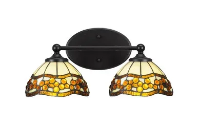 Capri Two Light Bathroom Lighting (5912-MB-9975)