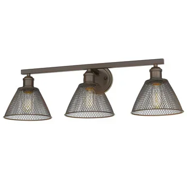 Carver Three Light Vanity Light (0304-BA3 RBZ)