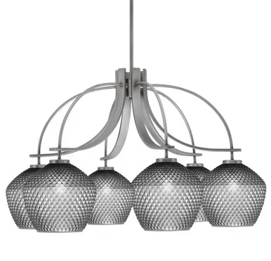 Cavella Six Light Chandelier (3926-GP-4922)
