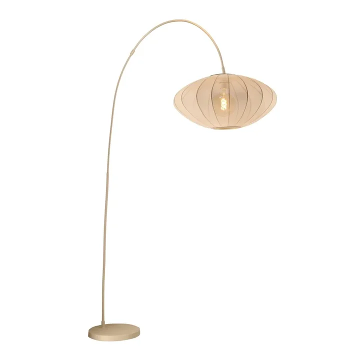 CORINA Bogenlampe 1xE27 Beige