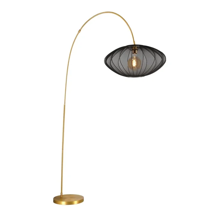 CORINA Bogenlampe 1xE27 Schwarz