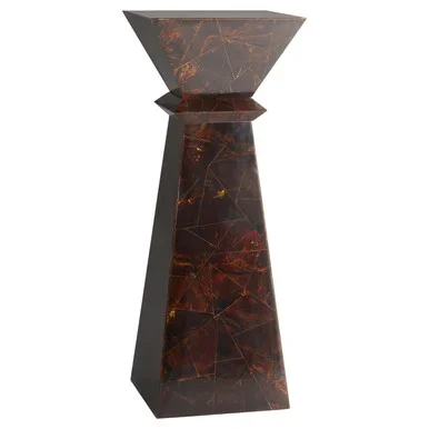 Cyan Accent Table in Brown – 11571