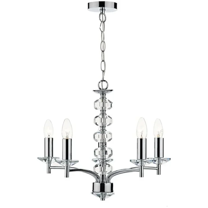 Dar Lighting OLEANA OLE0550 Kronleuchter 5x40W/E14