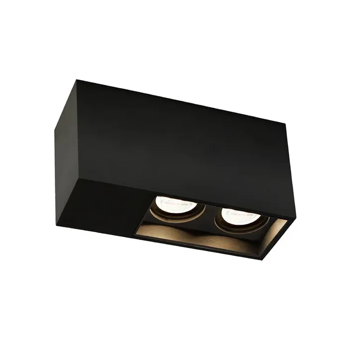 Deckenleuchte PLANO CEILING SURF 2.0 PAR16 Strahler, 2-flammig, max. 2x12W GU10 100-240VAC, schwarz matt