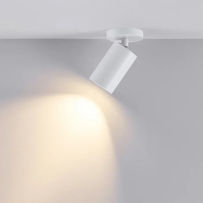 Deckenstrahler CAN TILT, IP20, 1-flammig, runde Basis, GU10 max. 7.5W, verstellbarer Kopf, wei�