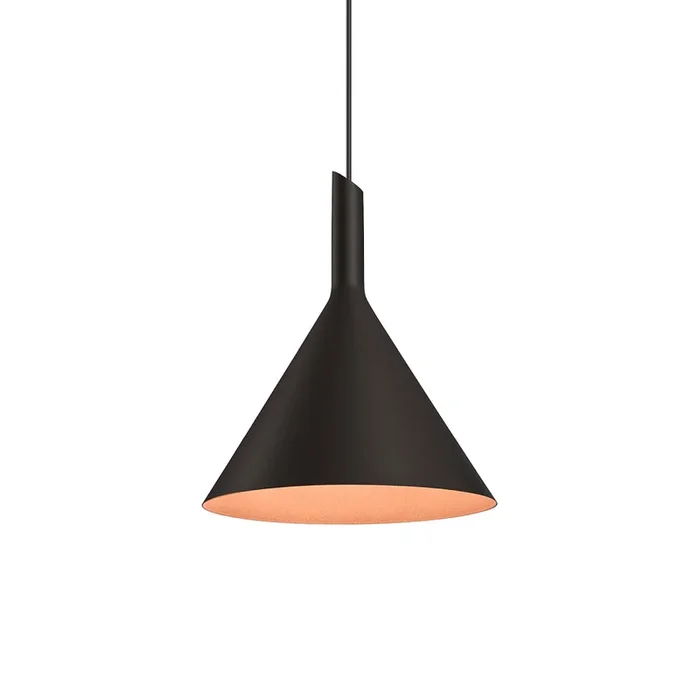 Design-Pendelleuchte SHIEK 3.0, � 25.2cm, E27 max. 20W, ohne Baldachin (Kabel offen), schwarz-kupfer