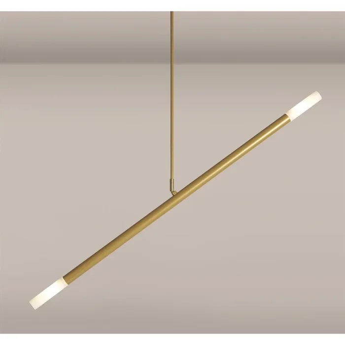 Design Pendelleuchte Zen 2-flammig 70 cm goldfarben