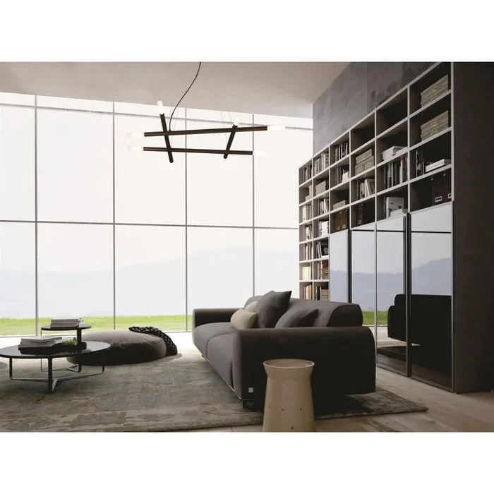 Design Pendelleuchte Zen 8-flammig Ø95 cm bronze