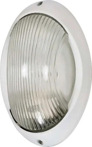 Die Cast Bulk Heads Semi Gloss White One Light Outdoor Bulk Head (60-526)