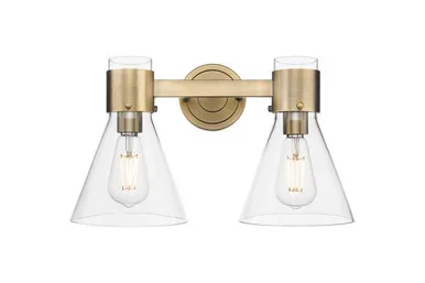Downtown Urban Two Light Bath Vanity (464-2W-BB-G464C-7CL)