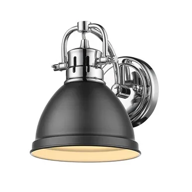 Duncan One Light Bath Vanity (3602-BA1 CH-BLK)