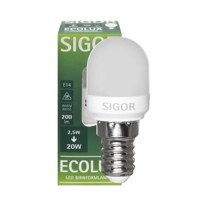 E14 LED -lamplamp 2.5W 2700K Matt